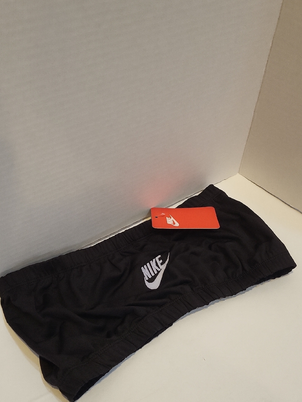 NWT NIKE Women's Woven Tube Top Bandeau Color Classic Black Size L